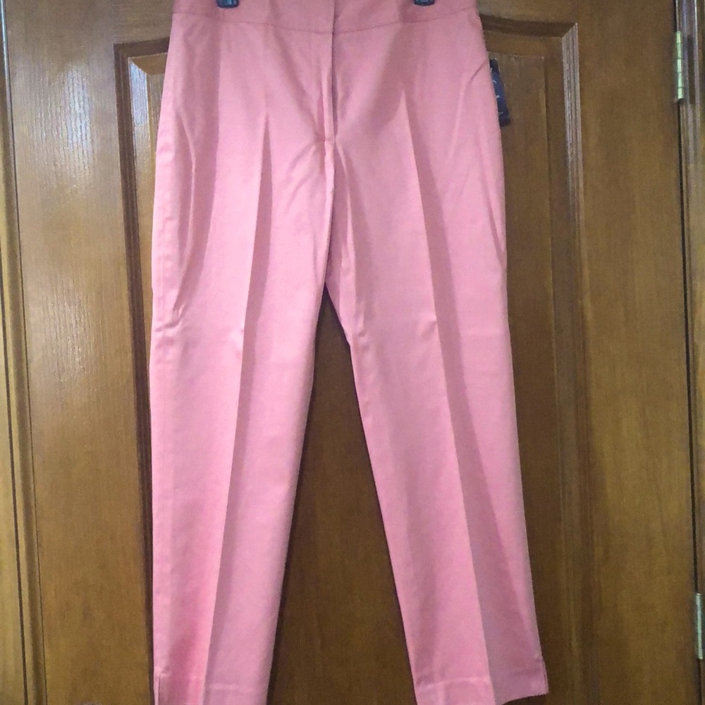 Sateen twill ankle pants